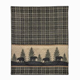 Throw, Bear Walk Plaid UCC