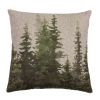Bear Panels Tree Decorative Pillow