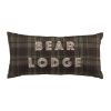 Bear Panels Plaid Decorative Pillow