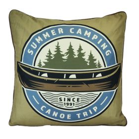 Donna Sharp Mountain Stream UCC "Camping" Decorative Pillow