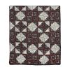 Log Cabin Star Throw Blanket
