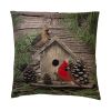 Cardinal Pine Pillow Set