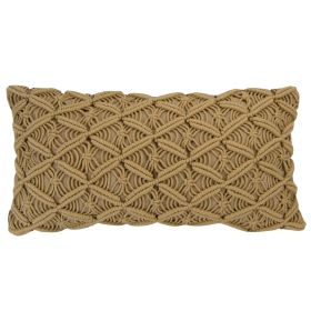 Crochet (Tan) Dec Pillow