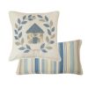Blue Diamond Pillow Set