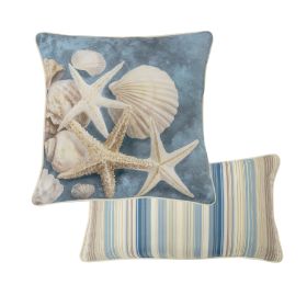 Blue Diamond Pillow Set (Coastal)