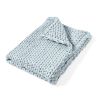 Chunky Knitted (Blue) Throw Blanket