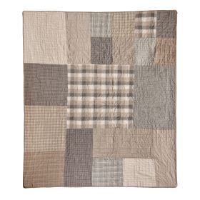 Smoky Square Cotton Throw