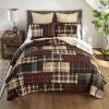LJ Plaid 3PC King Quilt Set