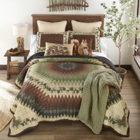 Pine Circle Cal King Quilt Set