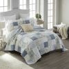 Blue Pastures Queen Quilt Set