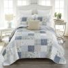 Blue Pastures Queen Quilt Set