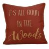 Sunset Cottage Woods Decorative Pillow
