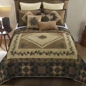 Antique Pine UCC 3PC Queen Quilt Set