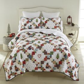 Holiday Love Queen Quilt Set