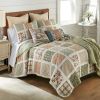 Peach Rose 3PC King Quilt Set