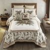 Pine Medallion Queen Quilt Set