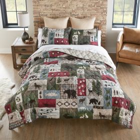 Montana Forest 2PC Twin Quilt Set