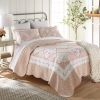 Strawberry Garden 3PC King Quilt Set