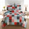 Wild One Patch 3PC Queen Quilt Set