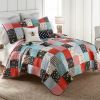 Wild One Patch 3PC Queen Quilt Set