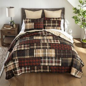 LJ Plaid 2PC Twin Quilt Set