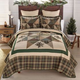 Pine Star 3PC King Quilt Set