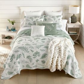 Botanical 3PC Queen Cotton Quilt Set