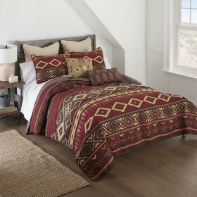 Western Tapestry 3PC Queen Quilt Set