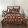 Western Tapestry 3PC Queen Quilt Set