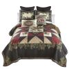 Cardinal Pine Queen Quilt Set
