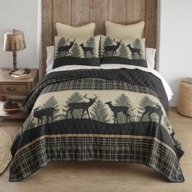 Deer Walk Twin Quilt Set