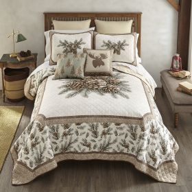 Pine Medallion Twin Quilt Set