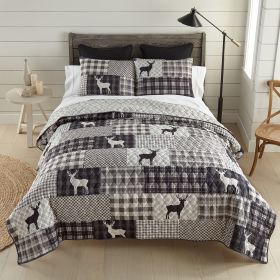 Ridge Point 3PC Queen Quilt Set