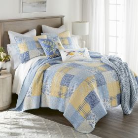 Spring Flowers 3PC Queen Quilt Set