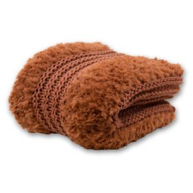 Plush Knit (Rust) Throw