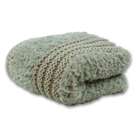 Plush Knit (Sage) Throw