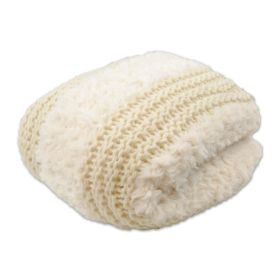 Plush Knit (Ivory) Throw