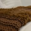 Plush Knit (Coffee) Throw