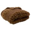 Plush Knit (Coffee) Throw