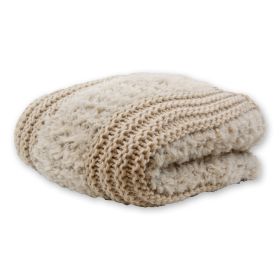 Plush Knit (Taupe) Throw