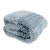 Plush Knit Throw (Dusty Blue)