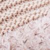 Plush Knit Throw (Silver Pink)