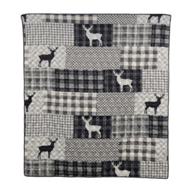 Ridge Point Microfiber Throw Blanket