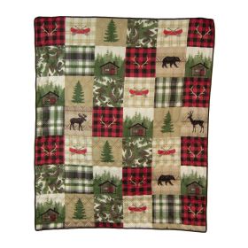 Cedar Lodge Microfiber Throw Blanket