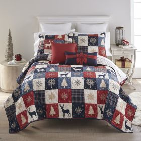 Noel Patch Twin Quilt Set