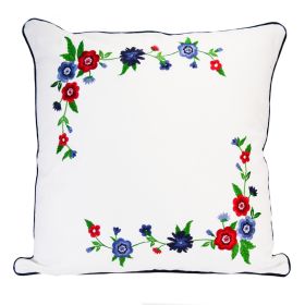 Donna Sharp Dawson "White Emblem" Decorative Pillow