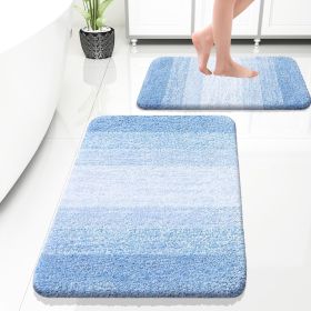 Bathroom Rug Set 2 Piece, Soft Absorbent Microfiber Bath Rug Set, Non-Slip, Machine Wash Dry, Plush Shaggy Bath Mats for Bathroom (30"x20"+24"x16