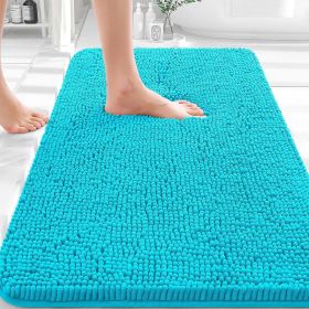 Bathroom Rugs 30x20, Extra Soft Absorbent Chenille Bath Rugs, Rubber Backing Quick Dry, Machine Washable Bath Mats for Bathroom Floor, Tub and Sh