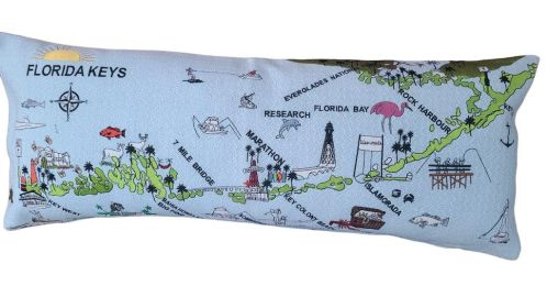 Florida Keys Pillow (Color: Night, size: King)